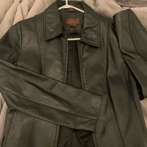 vintage leather jacket
